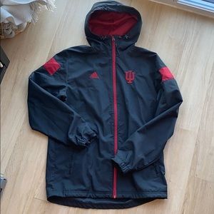 Indiana IU Adidas rain jacket